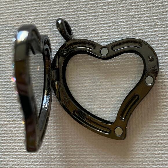 Lot of 10 Pc Assorted Pave Floating Lockets/Pendants Keepsake Jewelry Supplies - Picture 7 of 10